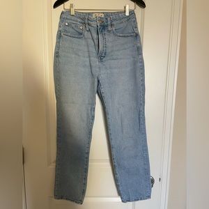 Madewell Curvy Perfect Vintage Straight Jean Size 27